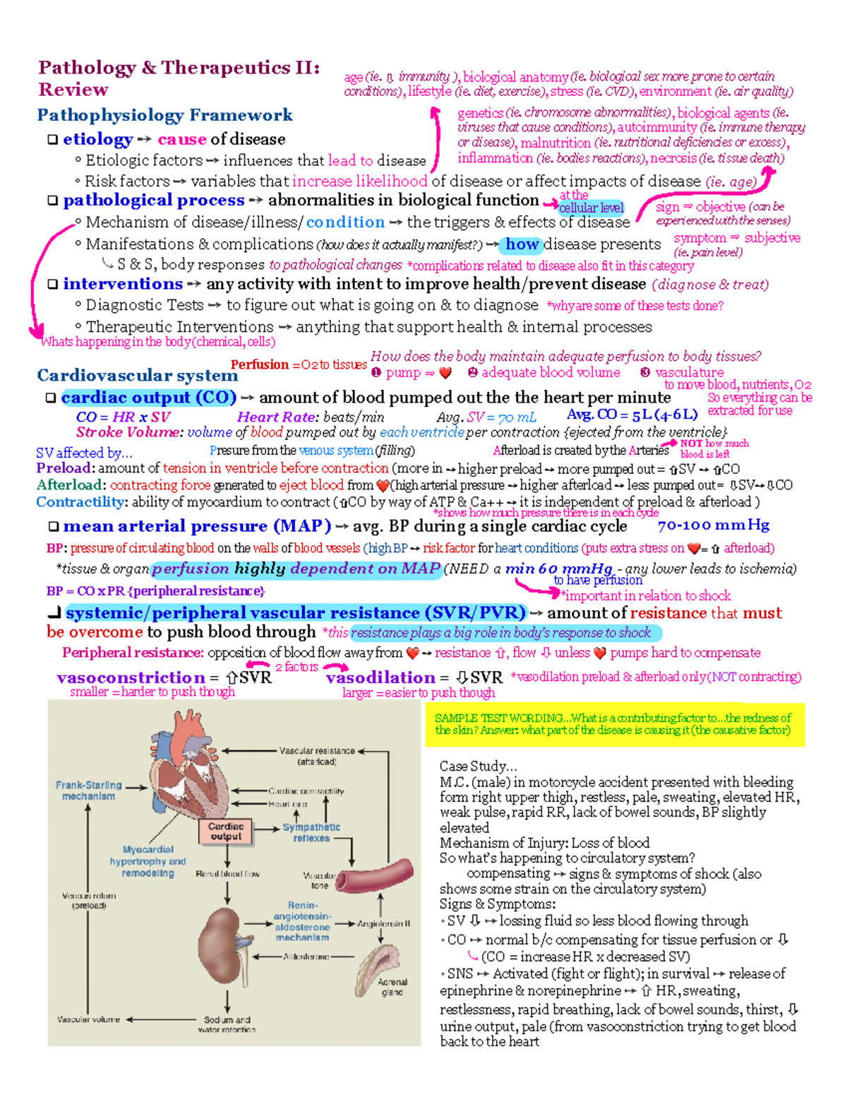 Patho - Shock - Pathology & Therapeutics II: Review Pathophysiology ...