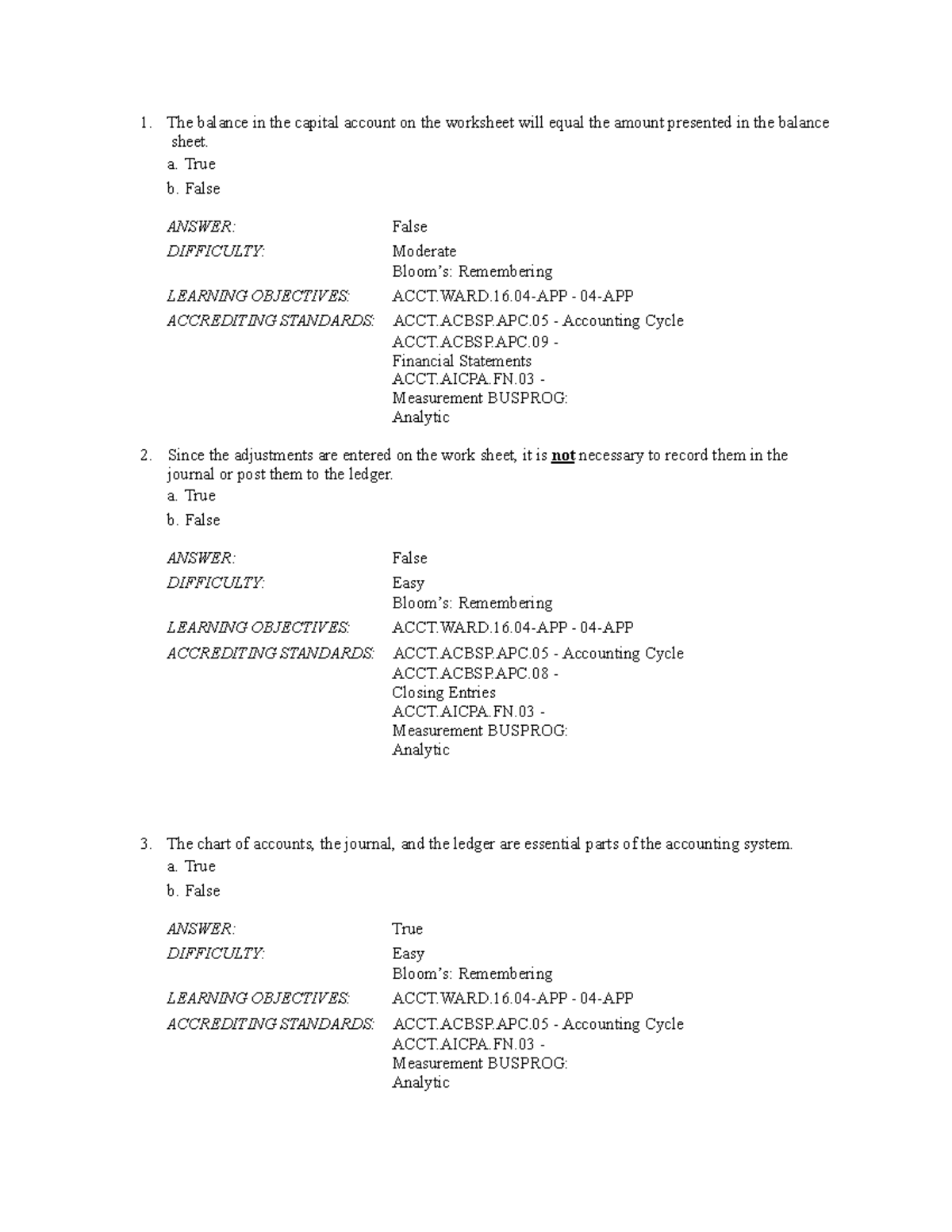 Exam 5 October 2020, questions and answers - The balance in the capital ...