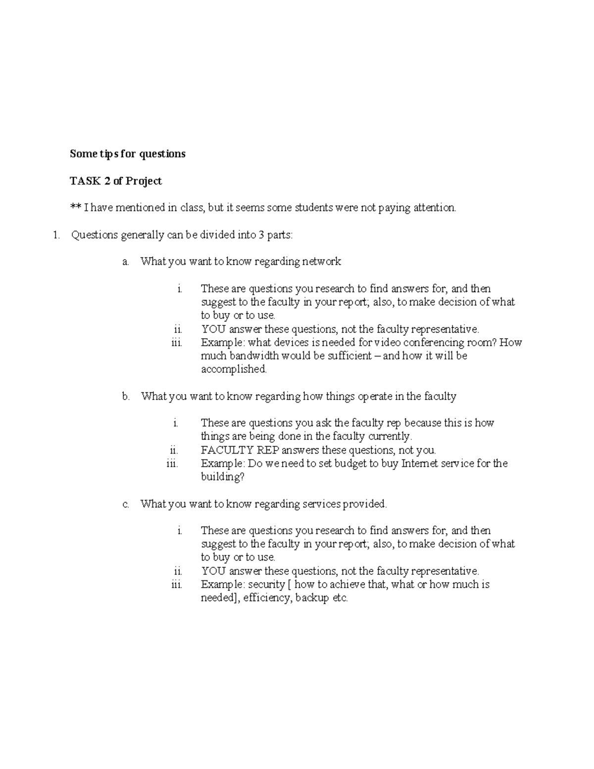 Some tips for questions of TASK2 - Some tips for questions TASK 2 of ...