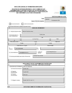 Formatos Impi