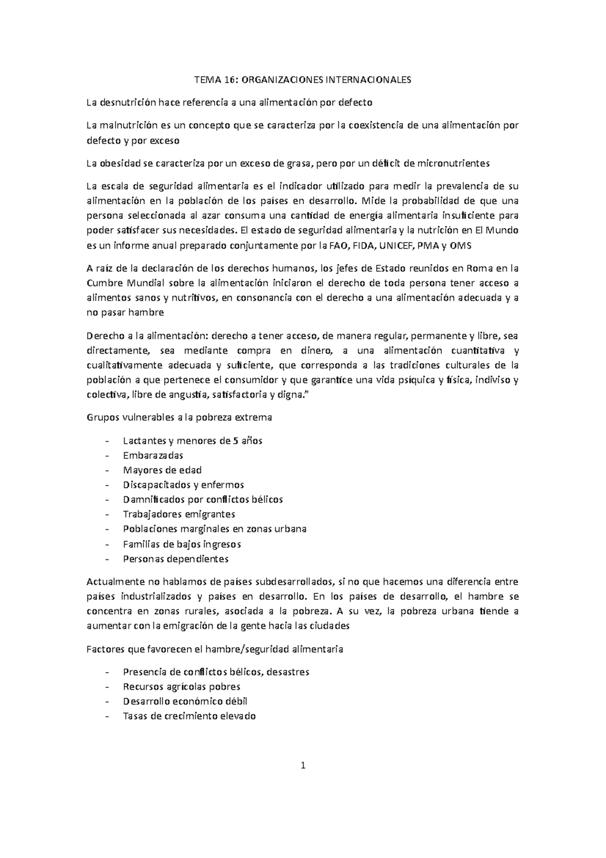 TEMA 16 apuntes alimentacion y cultura ucm, doble grado de farmacia y TEMA 16 apuntes alimentacion y cultura ucm, doble grado de farmacia y