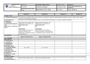 Activity - Practice Material for English 10 - ENGLISH 10. LANGUAGES OF ...