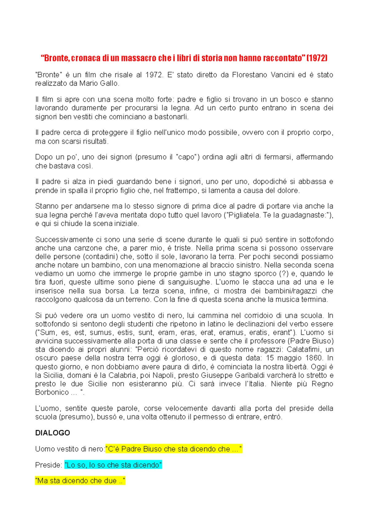 Bronte STORIA “Bronte, cronaca di un