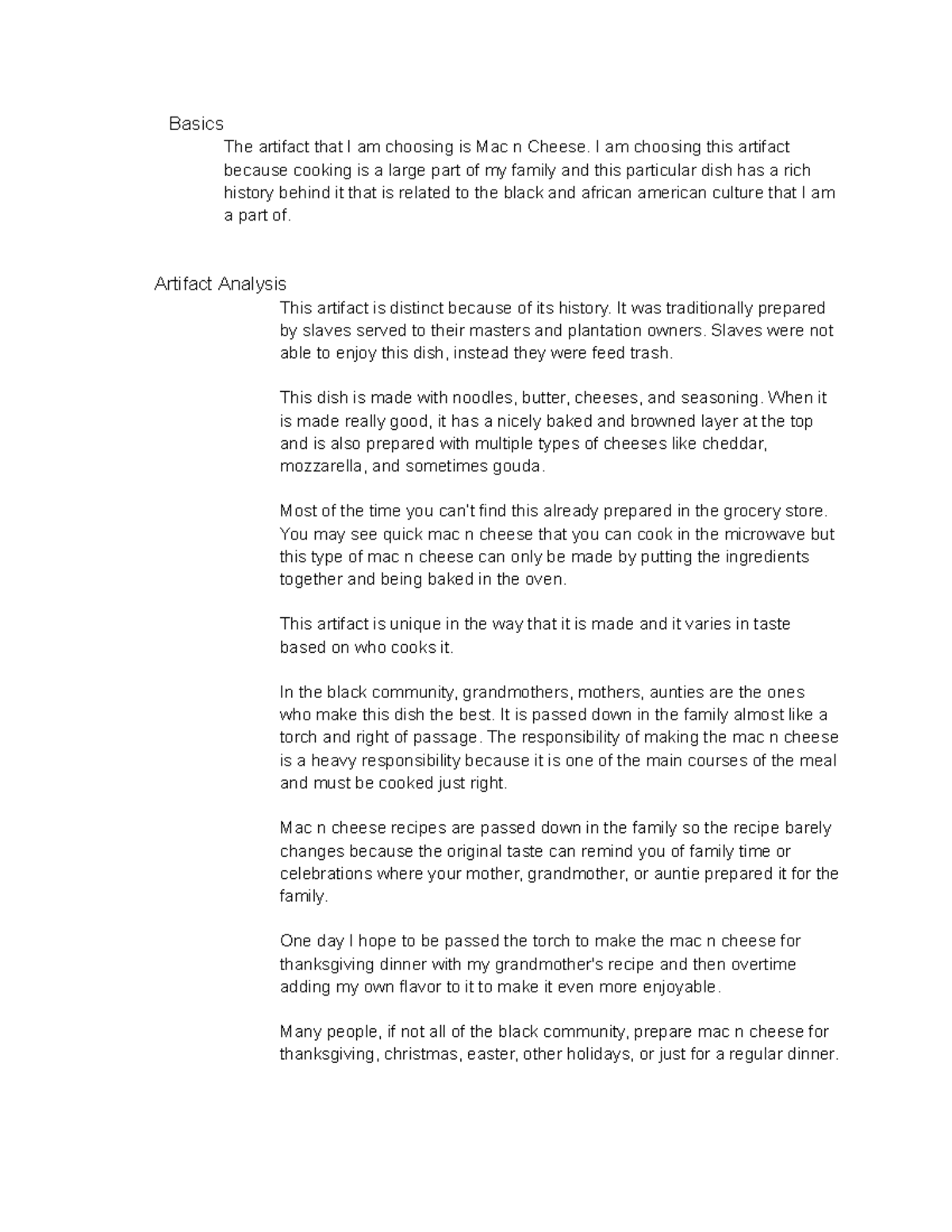 CAAP Proposal Draft 2 - Basics The artifact that I am choosing is Mac n ...