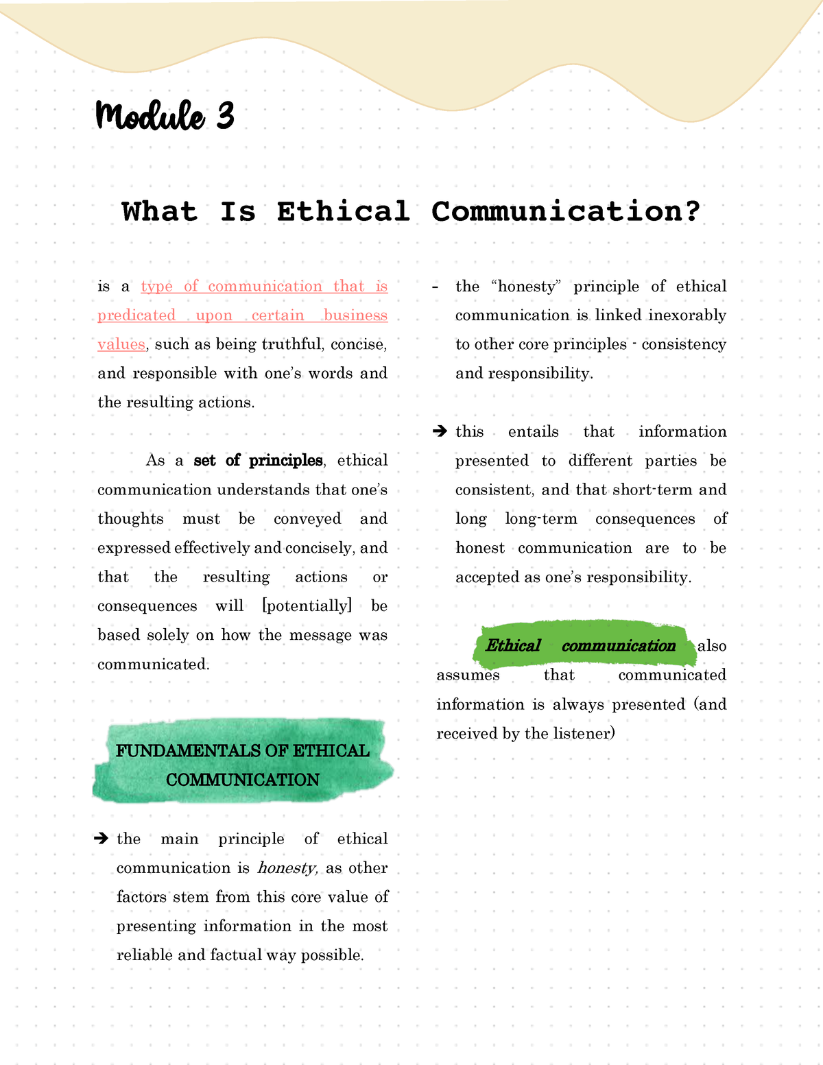 results communication in research ethics example
