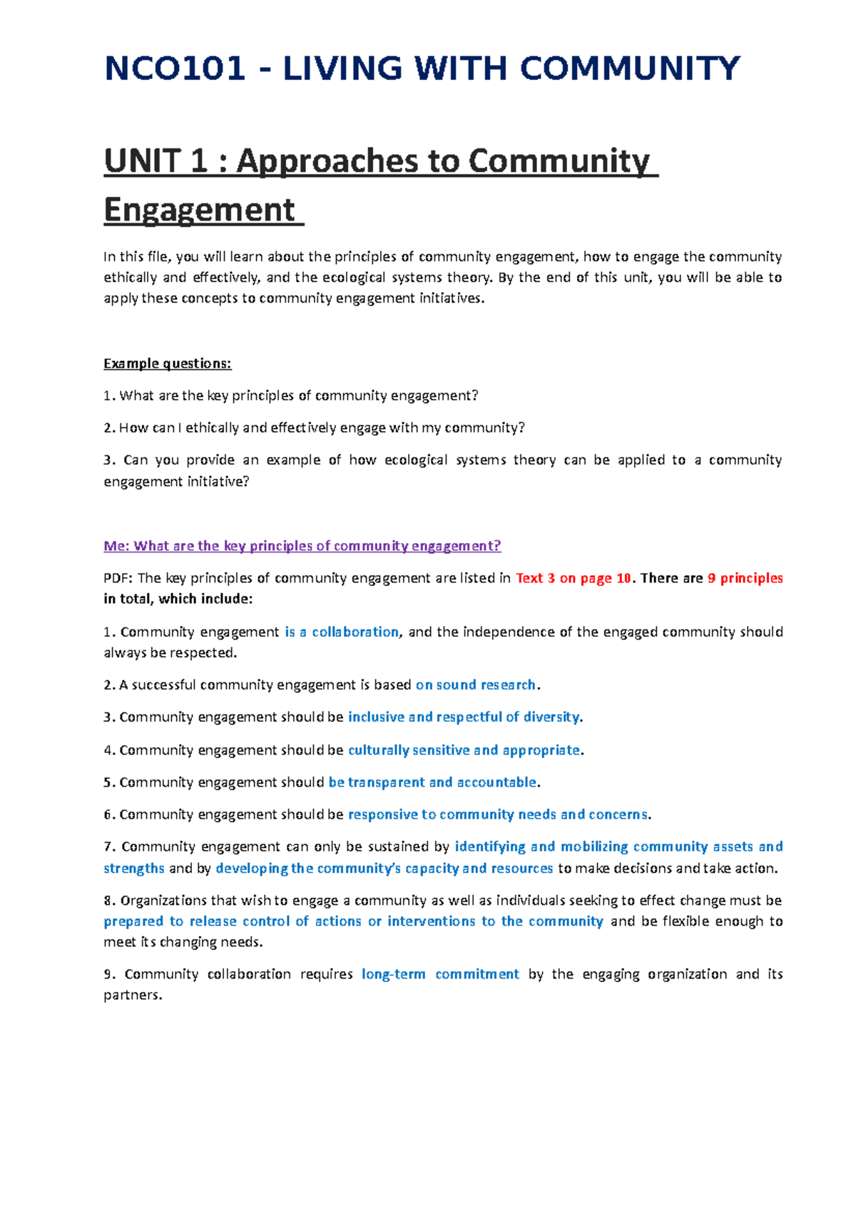 university community engagement literature review