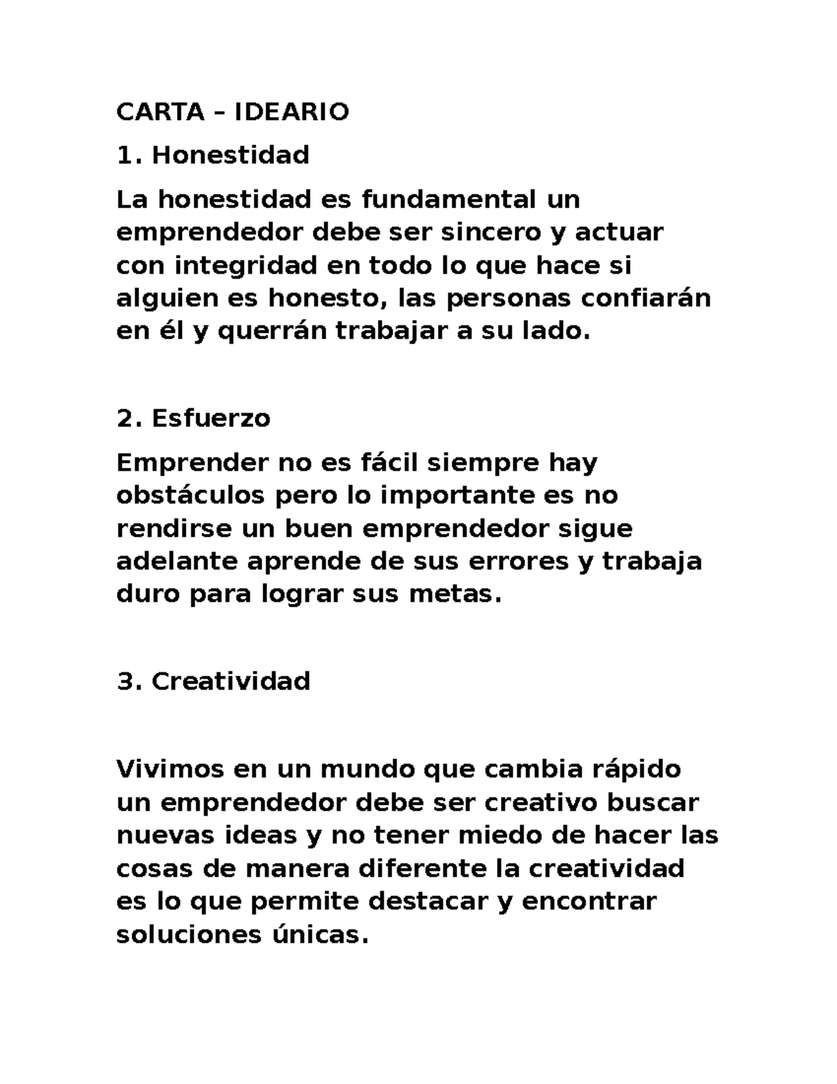 Carta-Ideario Pgadj - Carta ideario emprendimiento - CARTA – IDEARIO ...