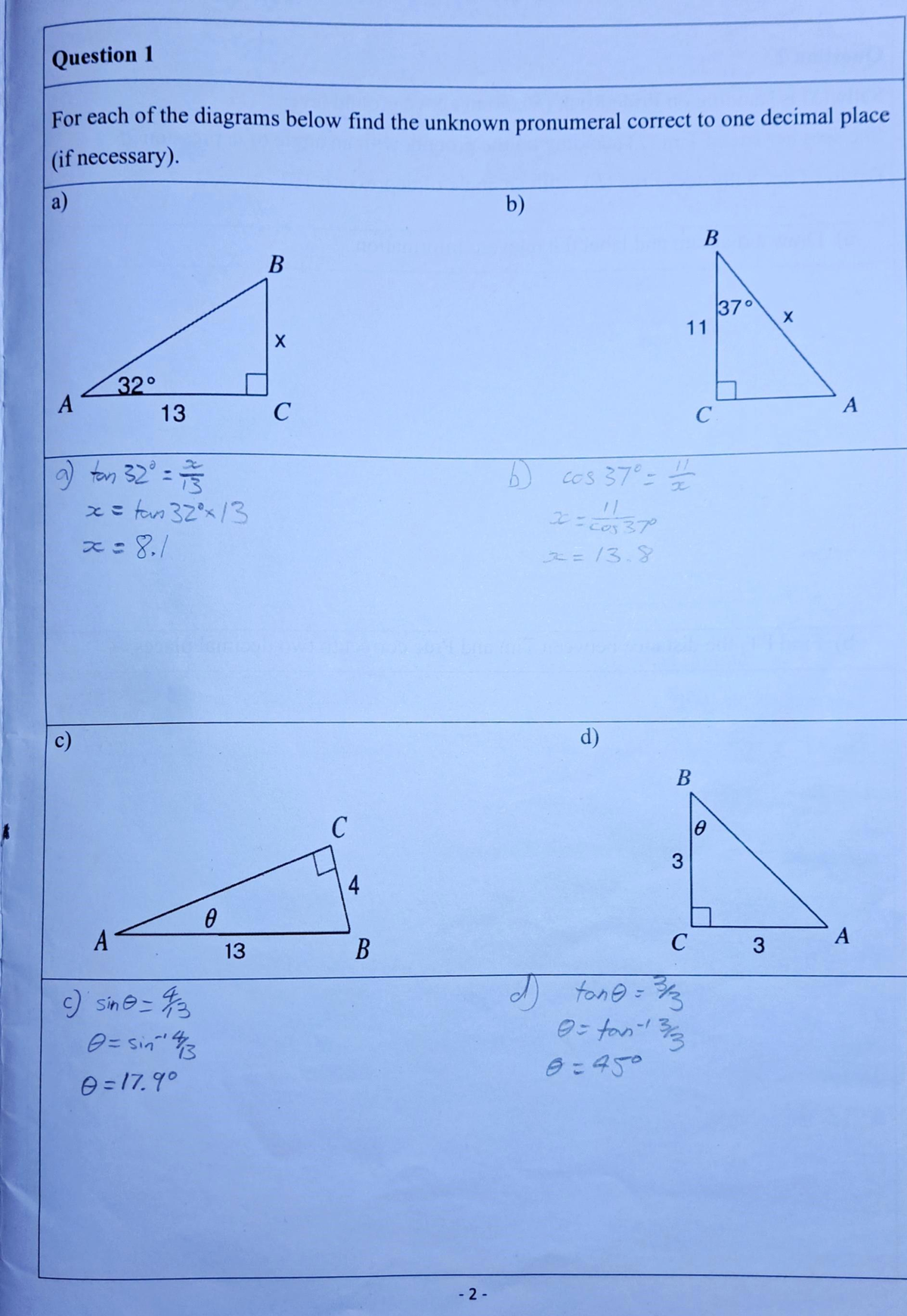 Adv solutions simplified - Question I For each of the diagrams below ...