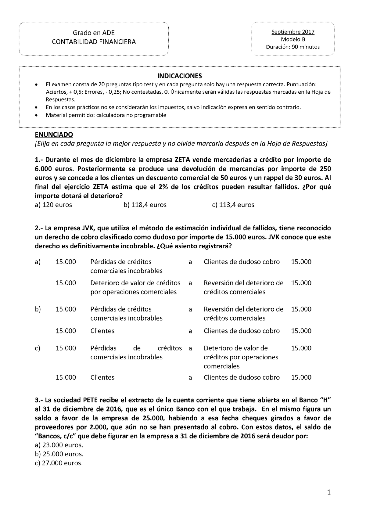 Examen MOD.B SEP 2017 - Contabilidad Financiera - Studocu