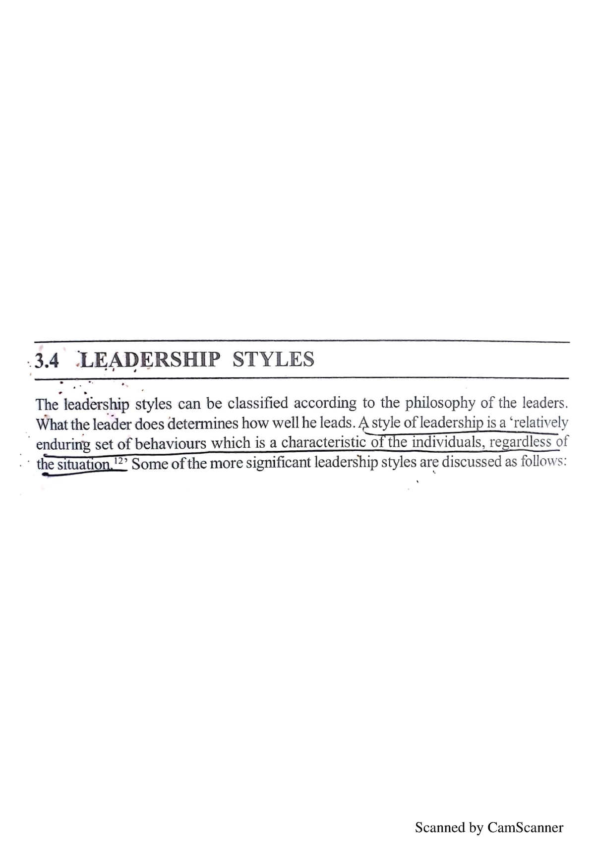 Leadership Styles - B.com With Computer Application - Studocu