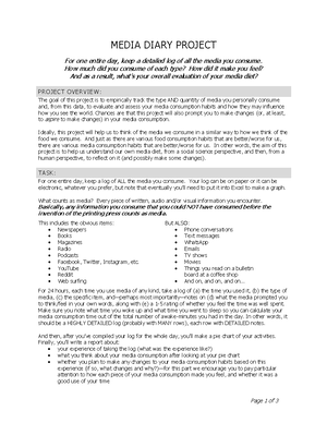 Pol 165v notes - Google Docs - WEEK 1: Mass media in the US Segment 1 ...
