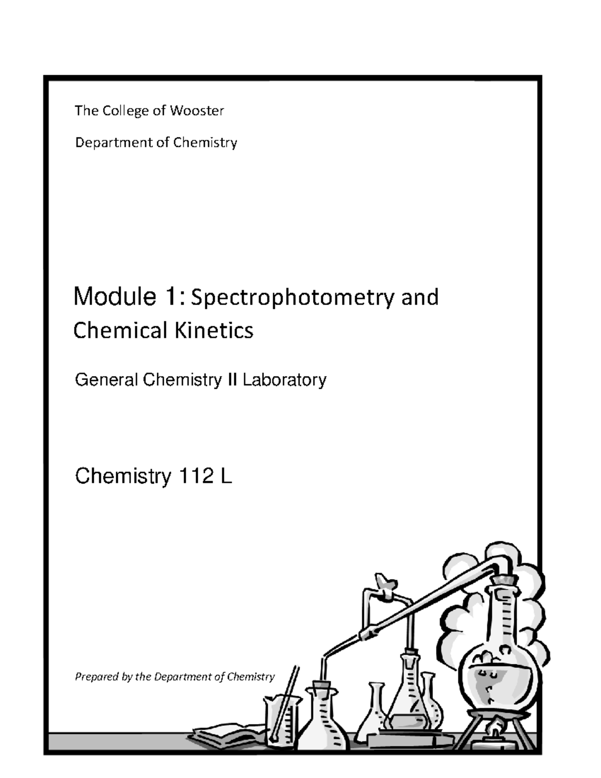 Chem Lab Module 1 Reading - The College Of Wooster Department Of ...