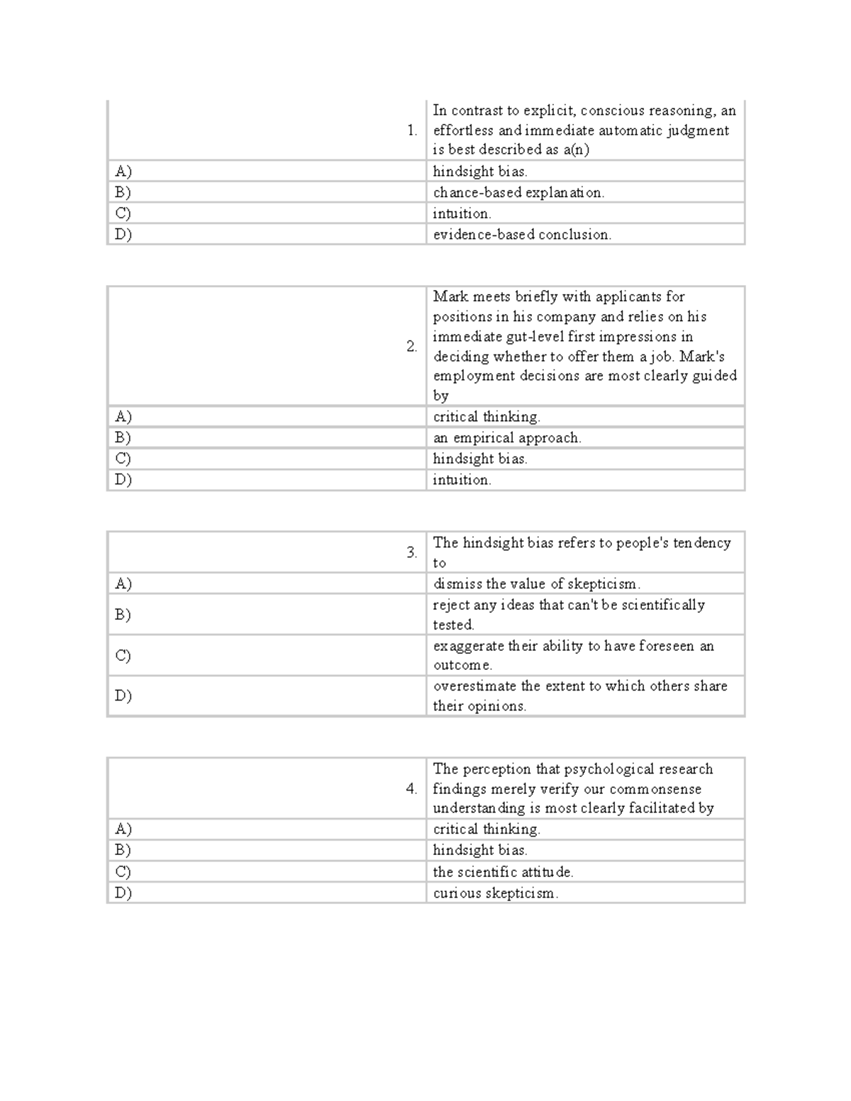 TB1 Chapter 1- Multiple Choice - 1. In contrast to explicit, conscious ...