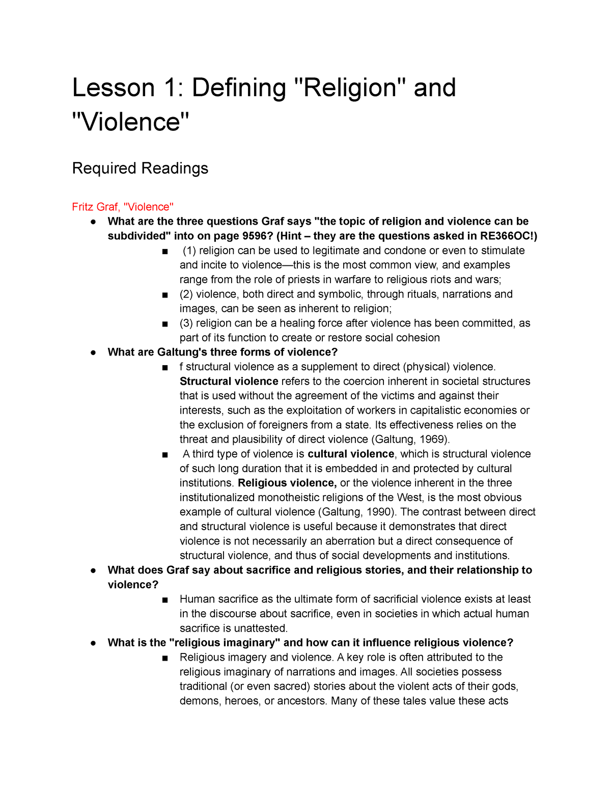 re-366-lecture-notes-lesson-1-defining-religion-and-violence