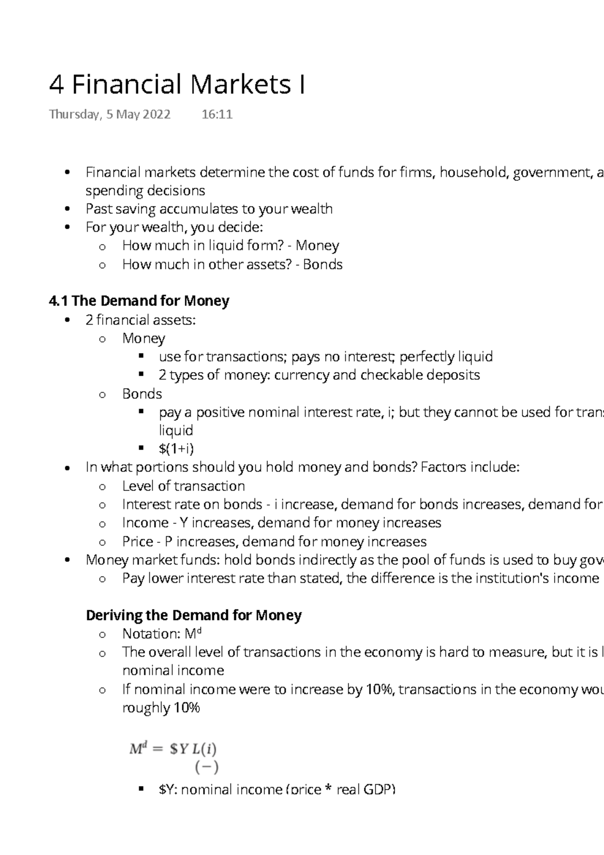 4-financial-markets-i-course-and-textbook-notes-financial-markets