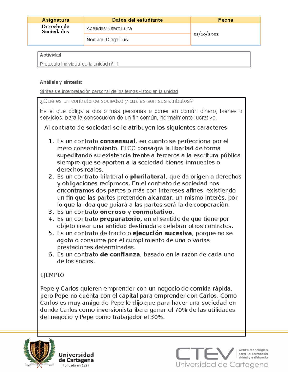 Plantilla Protocolo Individual - Asignatura Datos Del Estudiante Fecha ...