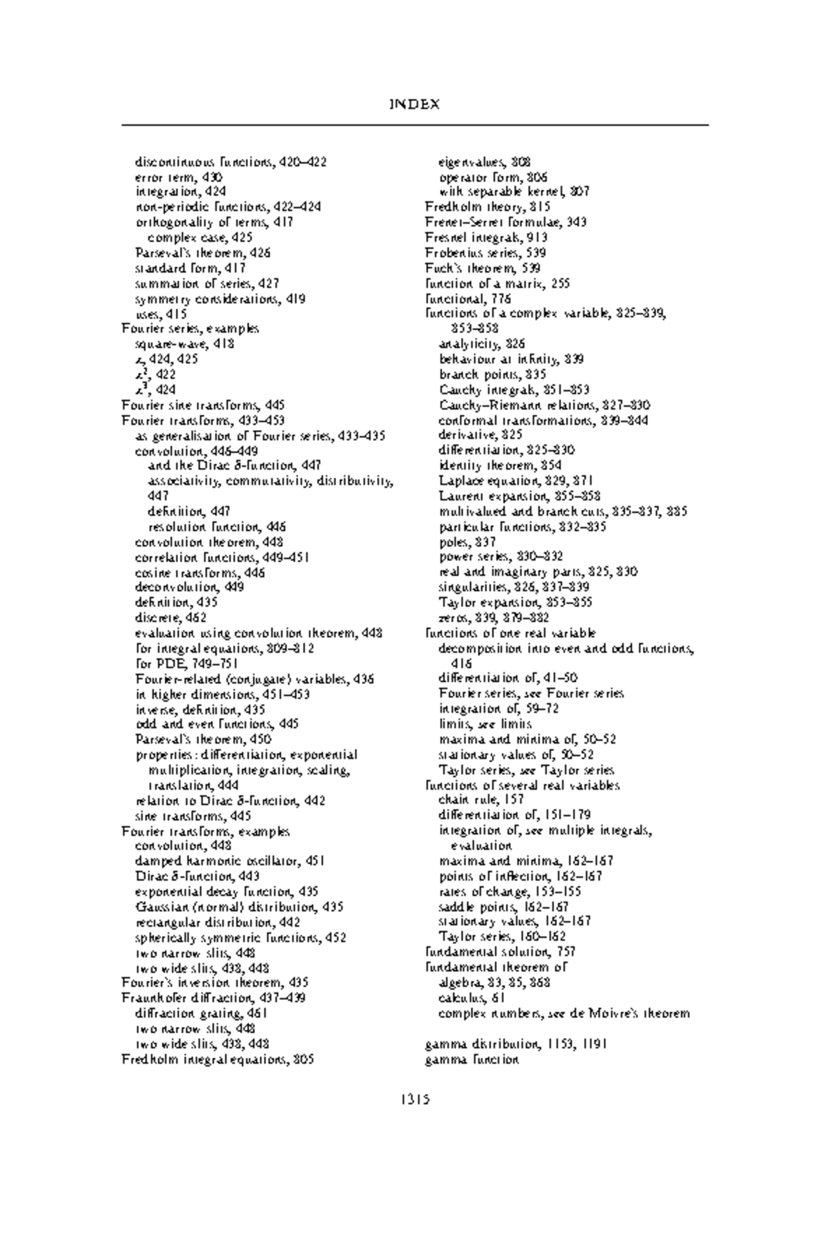 Physics engineering fourier series examples properties