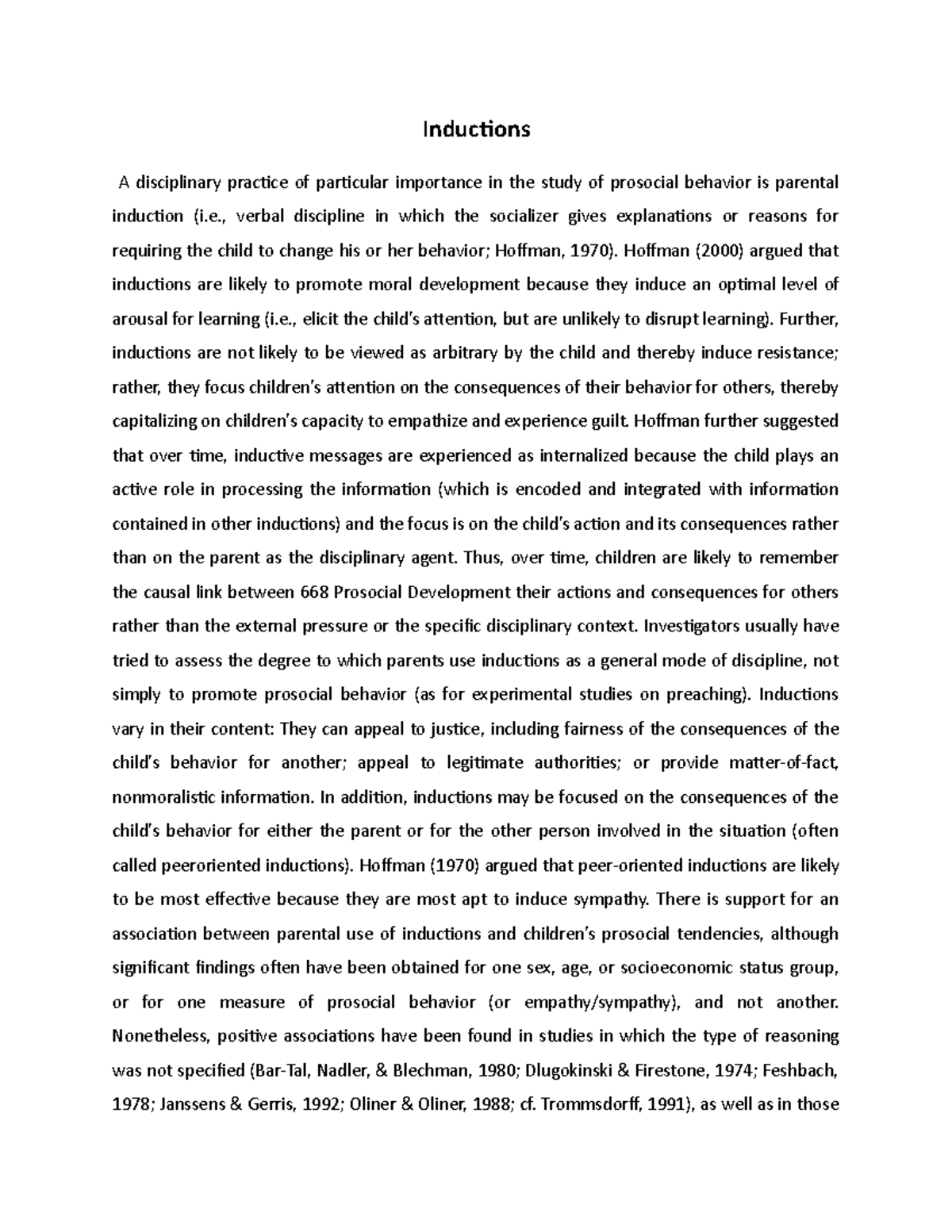 Inductions - , verbal discipline in which the socializer gives ...