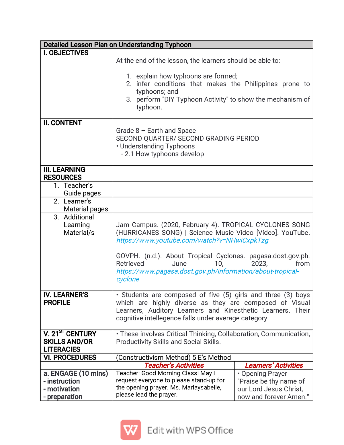 Sales-Revised-LP - This is my own lesson plan. - Detailed Lesson Plan ...