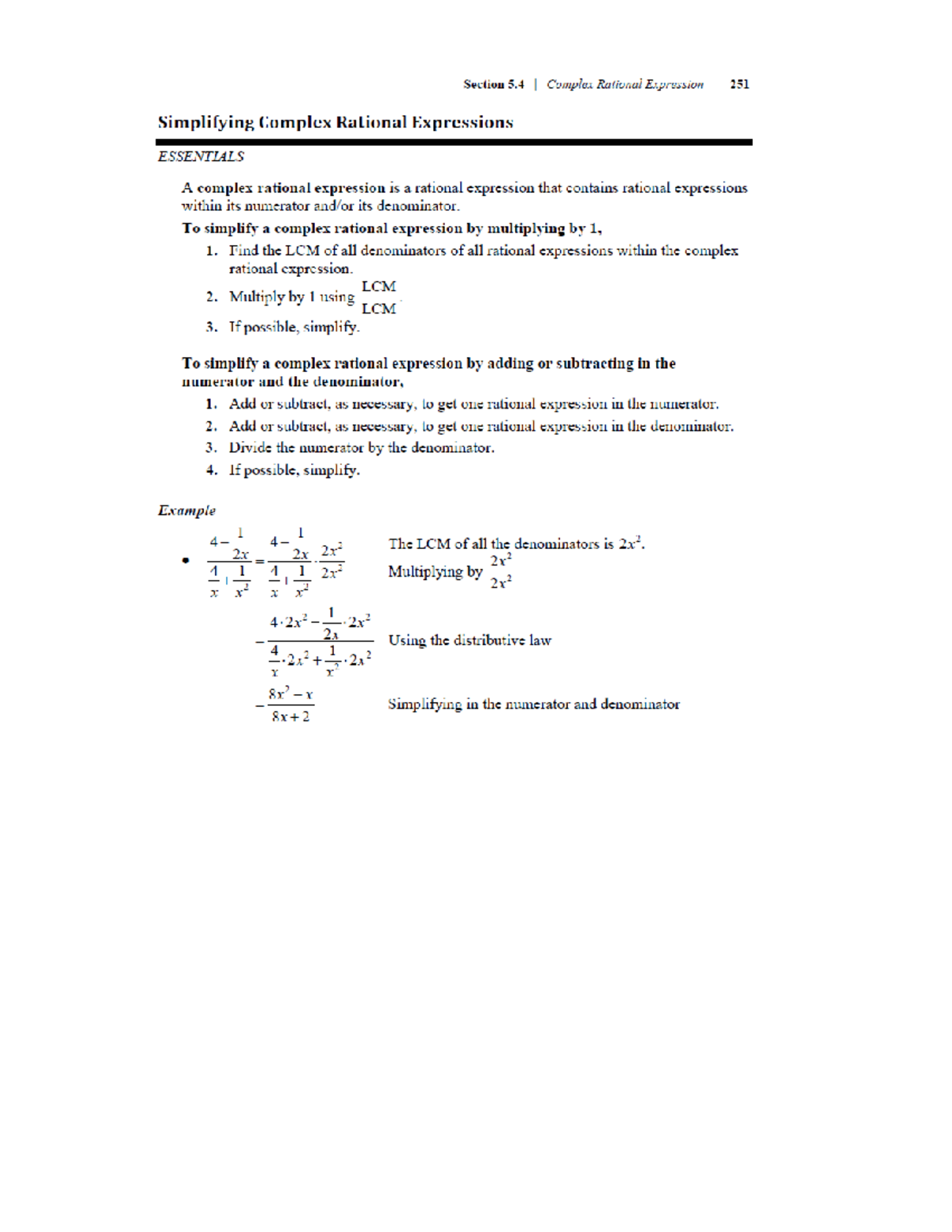 5.4 complex fractions lecture notes - MATH 1040 - Studocu