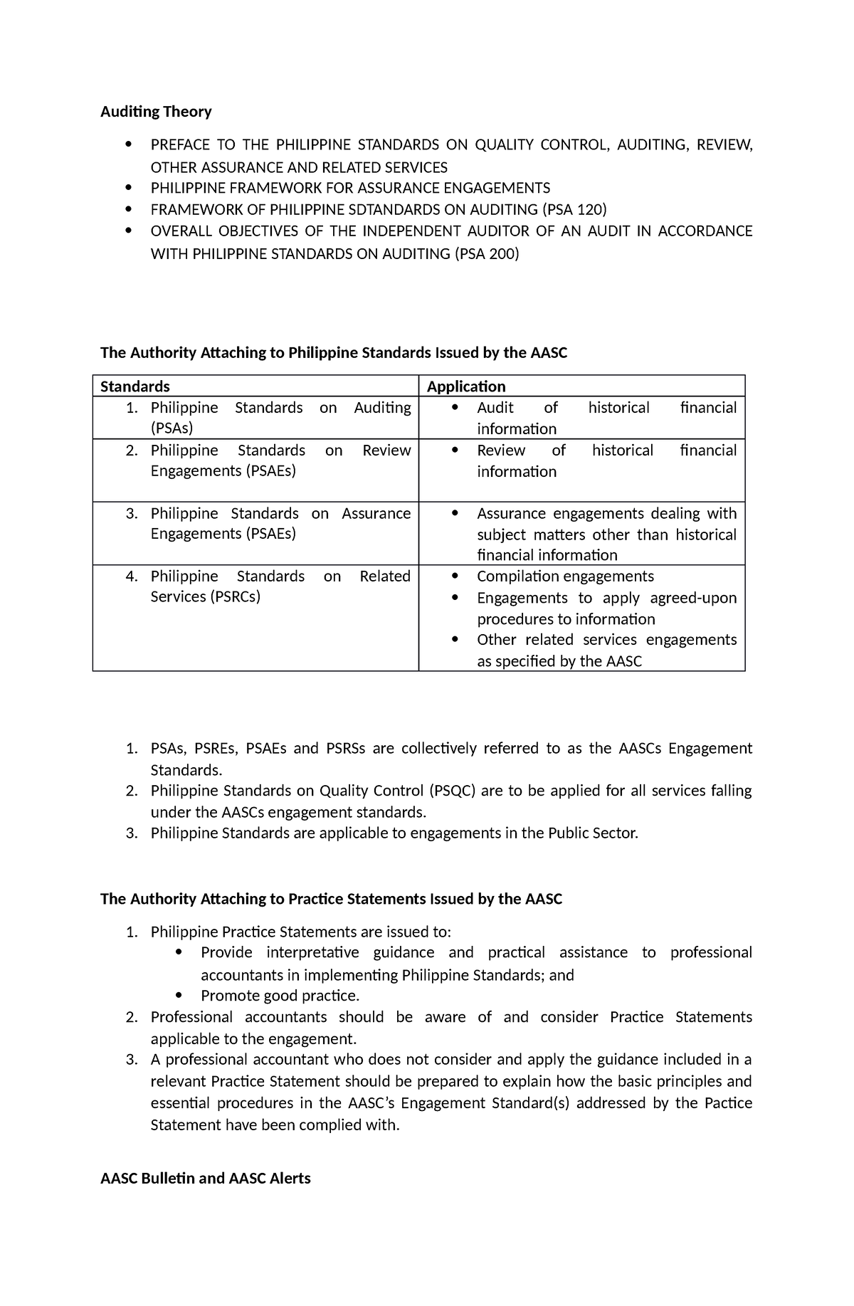 Auditing Theory - Auditing Theory PREFACE TO THE PHILIPPINE STANDARDS ...