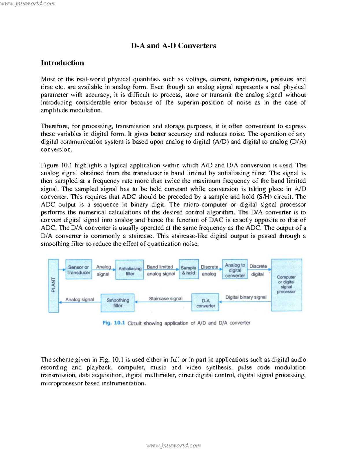 5. ADCDAC electronic circuits notes DA and AD Converters