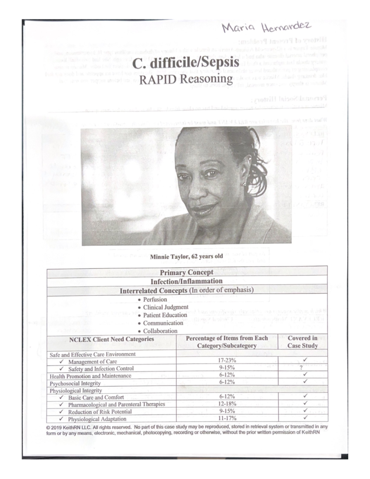 case study c difficile