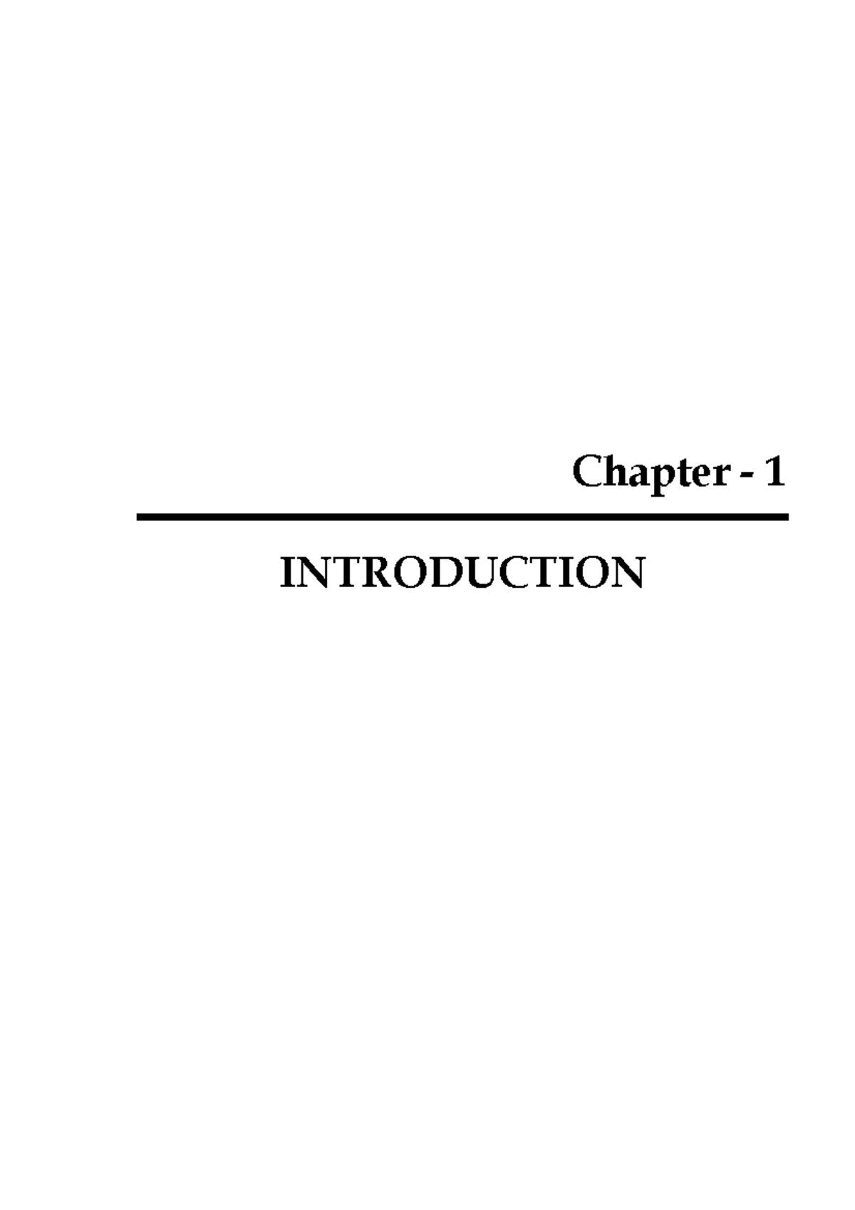 10 chapter 1 - Chapter - 1 INTRODUCTION INTRODUCTION Even though ...