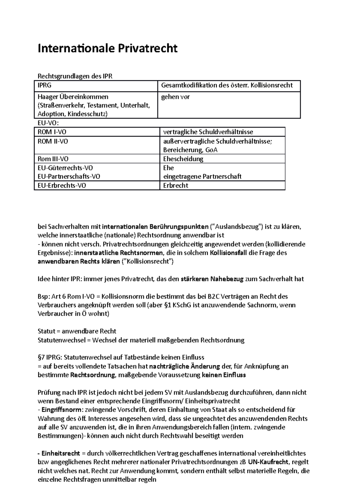 Internationale Privatrecht - Internationale Privatrecht ...
