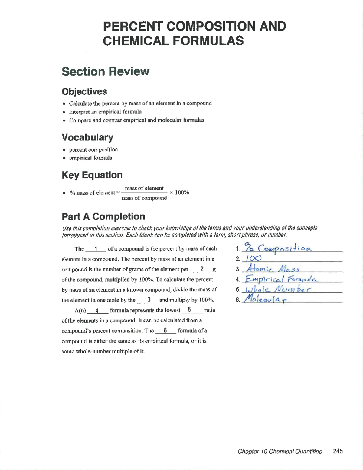 Percent Composition And Chemical Formulas Chemistry Studocu Percent Composition And Chemical Formulas Chemistry Studocu