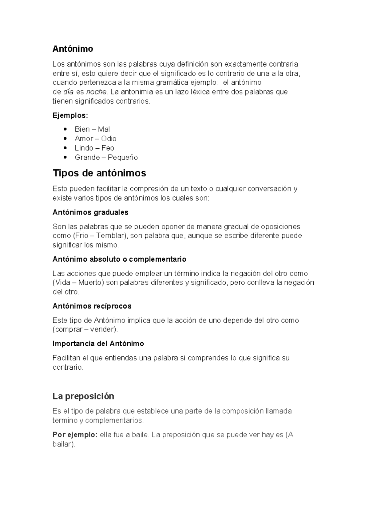 Ensayo - asa - Antónimo Los antónimos son las palabras cuya definición ...