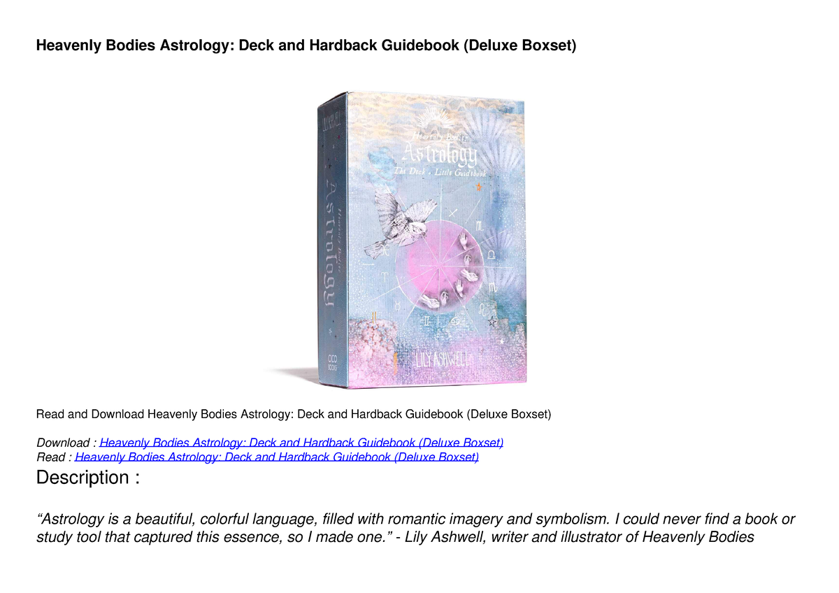 heavenly bodies astrology guidebook pdf