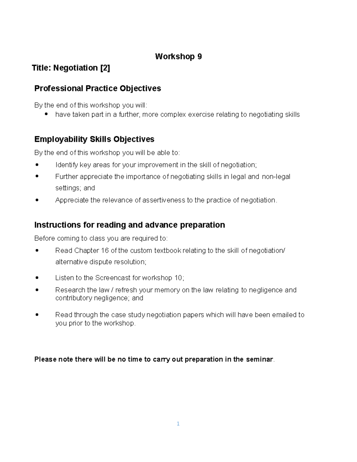 PSP 9 materials 9 Title Negotiation [2