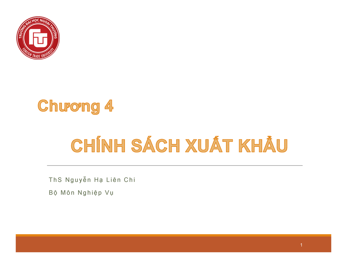 Chương 4 - Chương 4 - T H S N G U Y ễ N H ạ L I ê N C H I B ộ M ô N N G ...