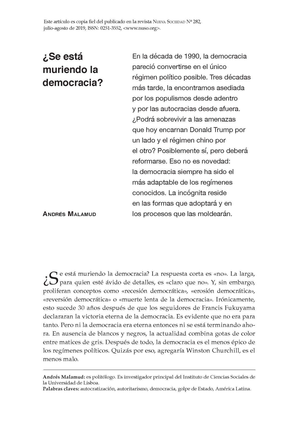 ¿se Está Muriendo La Democracia ¿s E Está Muriendo La Democracia La Respuesta Corta Es Noemk 8195