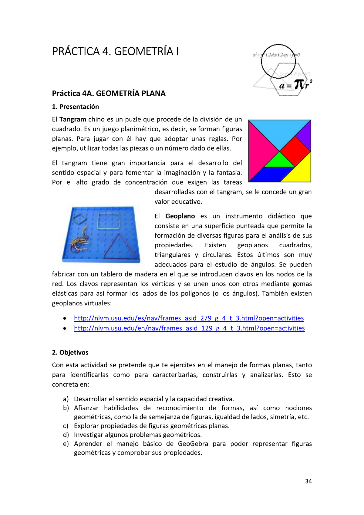 Practica 4 Geometria I Ugr Studocu