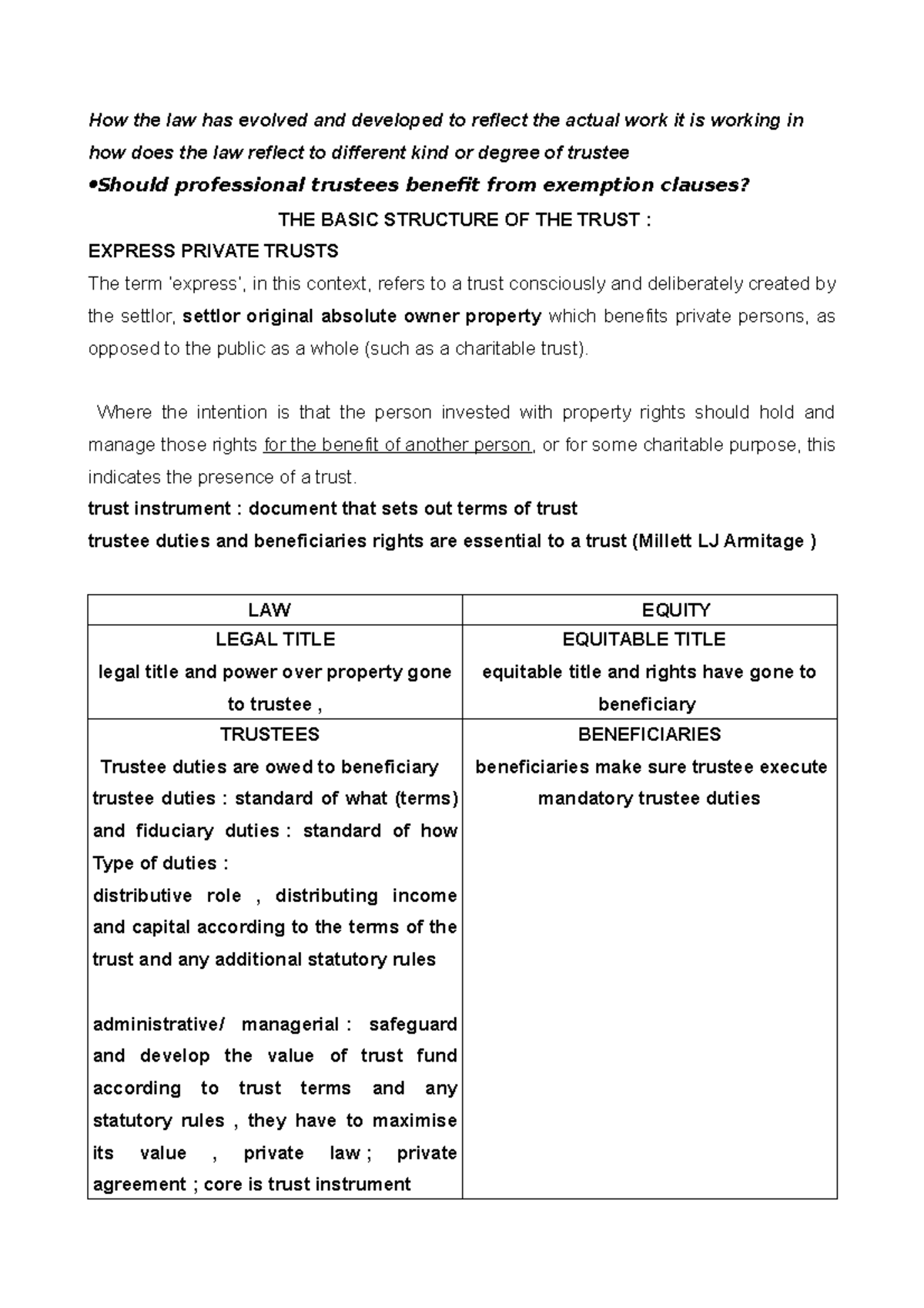 Revision Equity - How the law has evolved and developed to reflect the ...