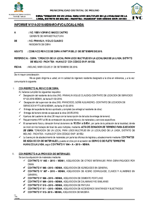 Informe N°011-2016-MDM-RO-FVC- Conformidad DE Compra Calaminas ...