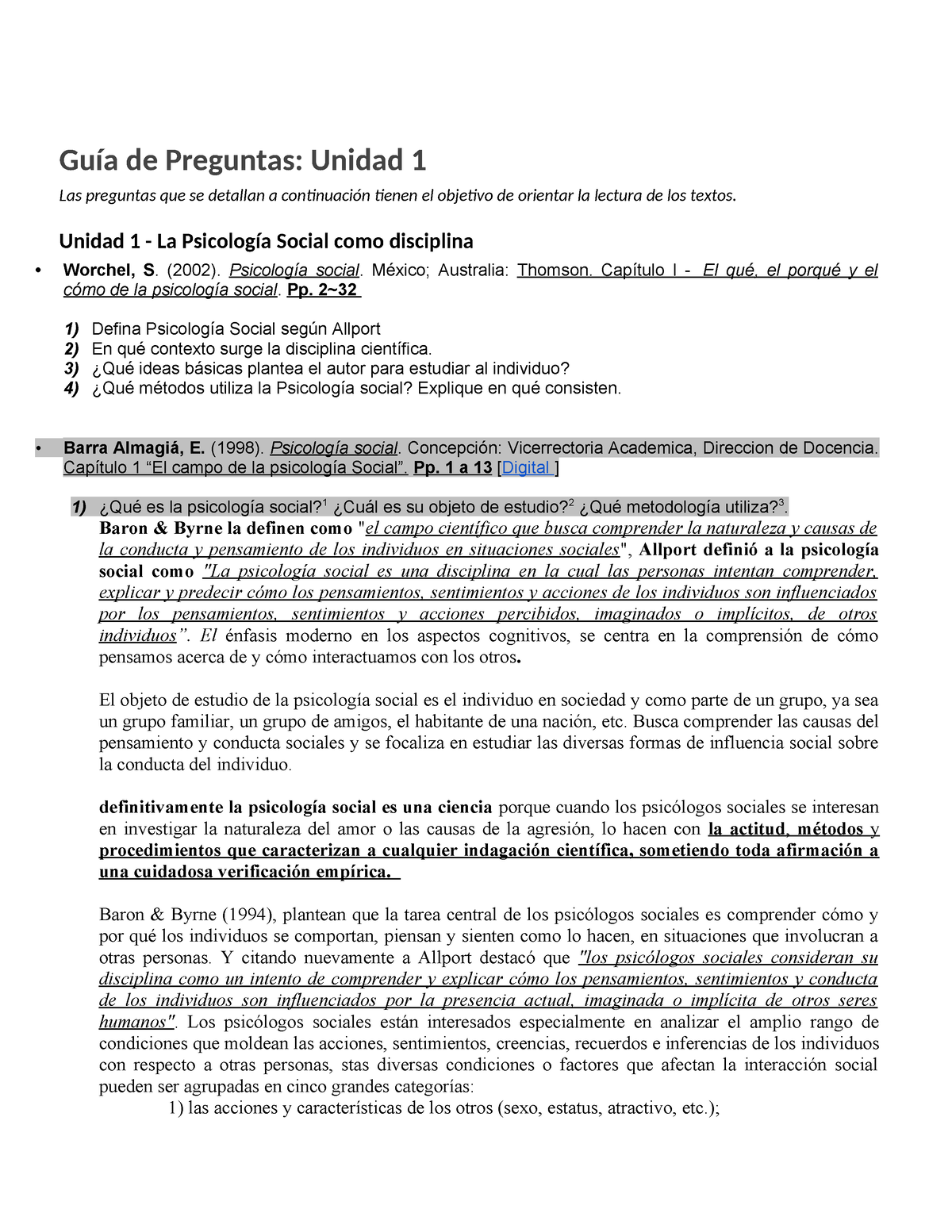 Guía De Preguntas Unidad 1 (Autoguardado) - Guía De Preguntas: Unidad 1 ...