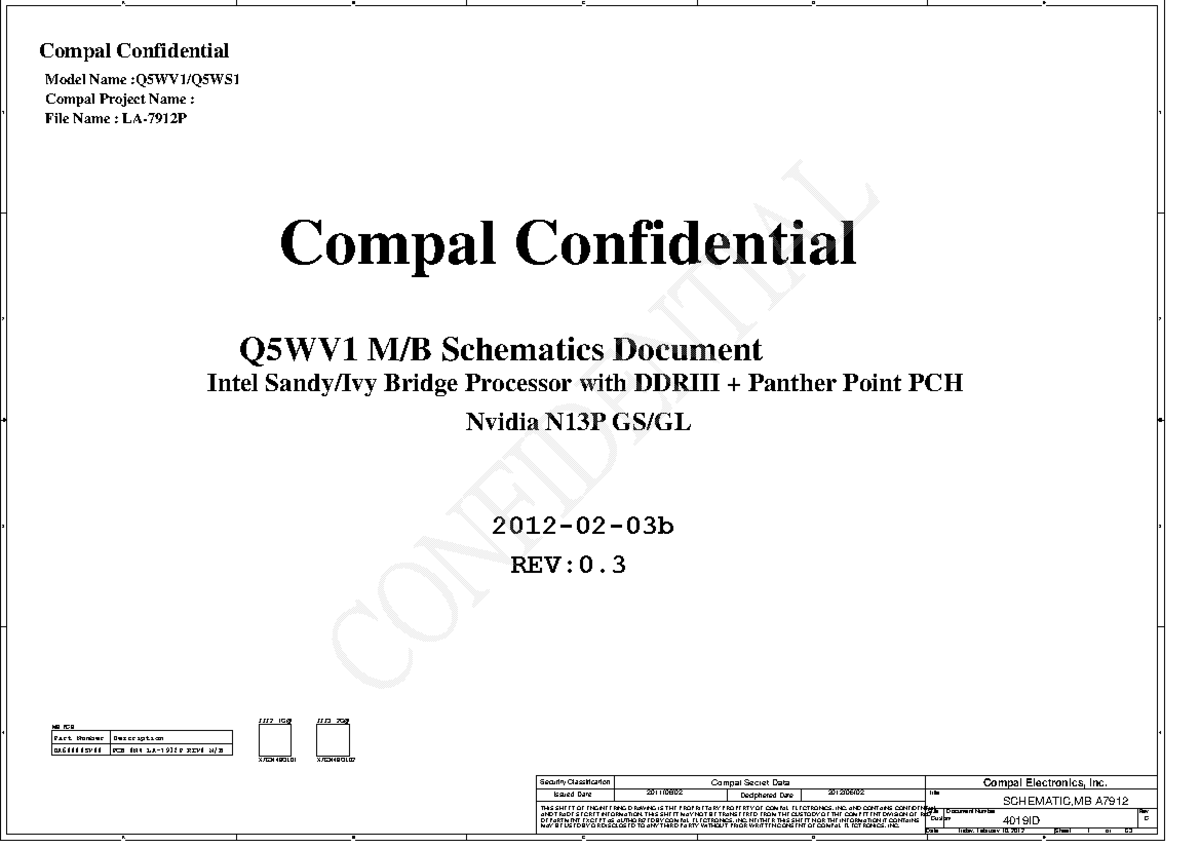 Compal la7912p r0 A A B B C C D D E E 1 1 2 2 3 3 4 4 TitleSize Document Number Rev Date