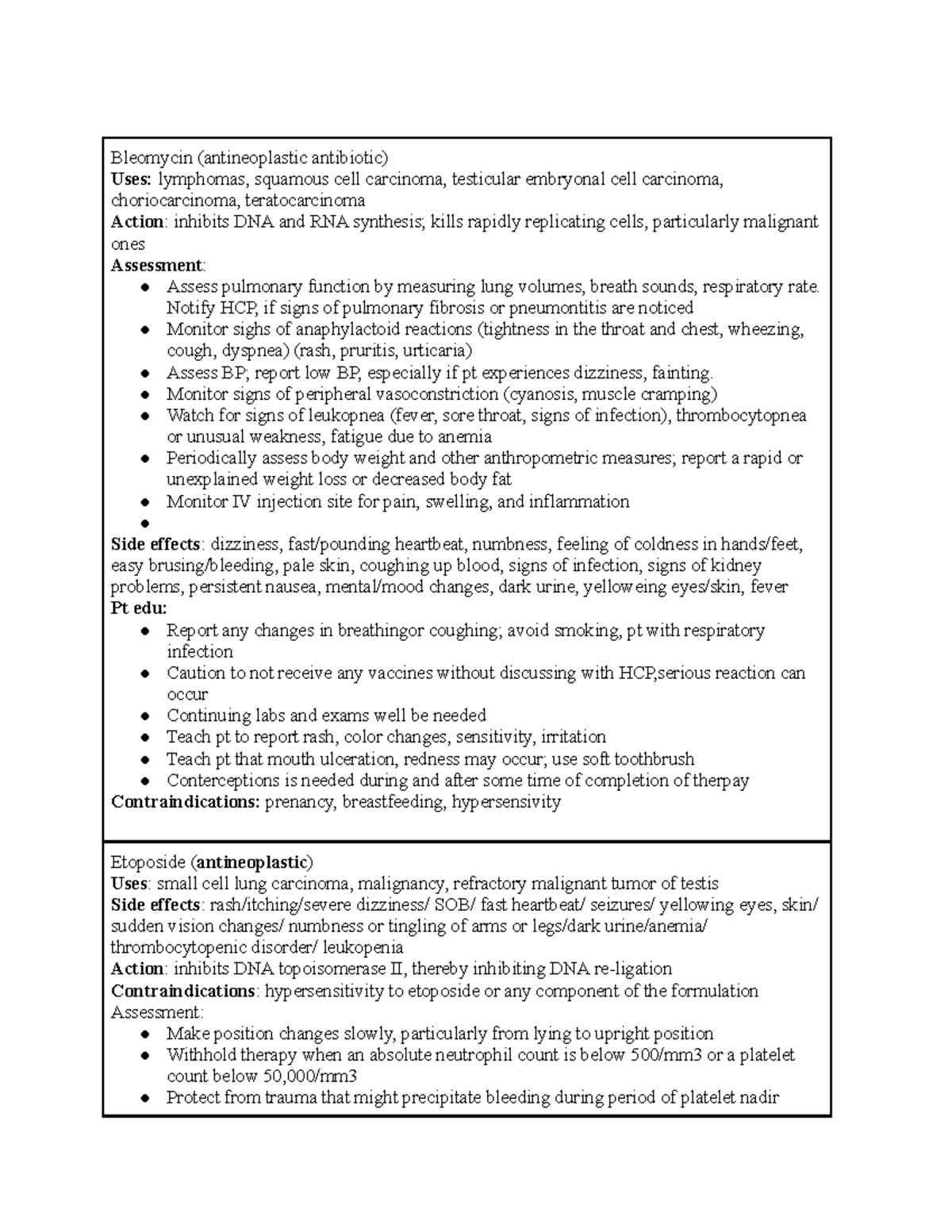 Lymph med card - generic name, drug class, mechanism of action ...