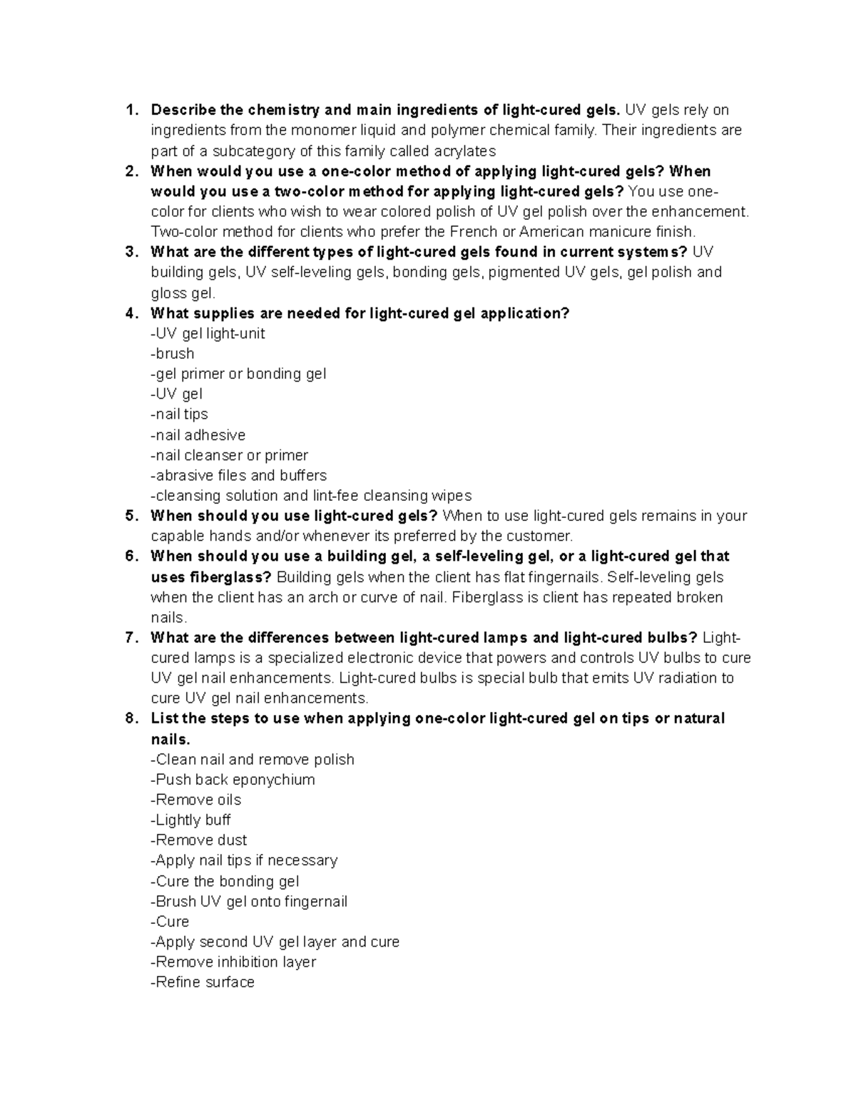 Chapter 29 Review Questions - Describe The Chemistry And Main ...