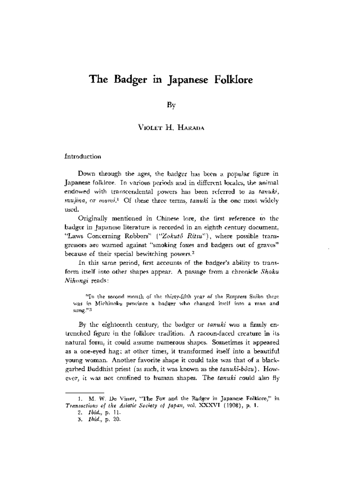 3832709 The Badger In Japanese Folklore - The Badger In Japanese 