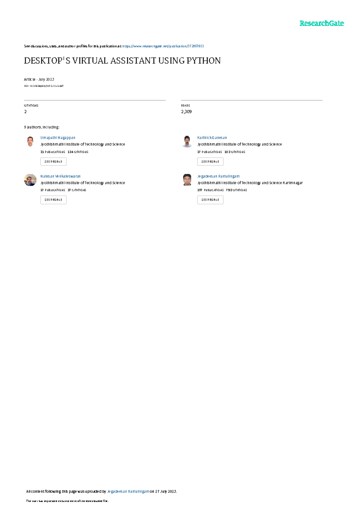 Desktop’S Virtual Assistant - See discussions, stats, and author ...