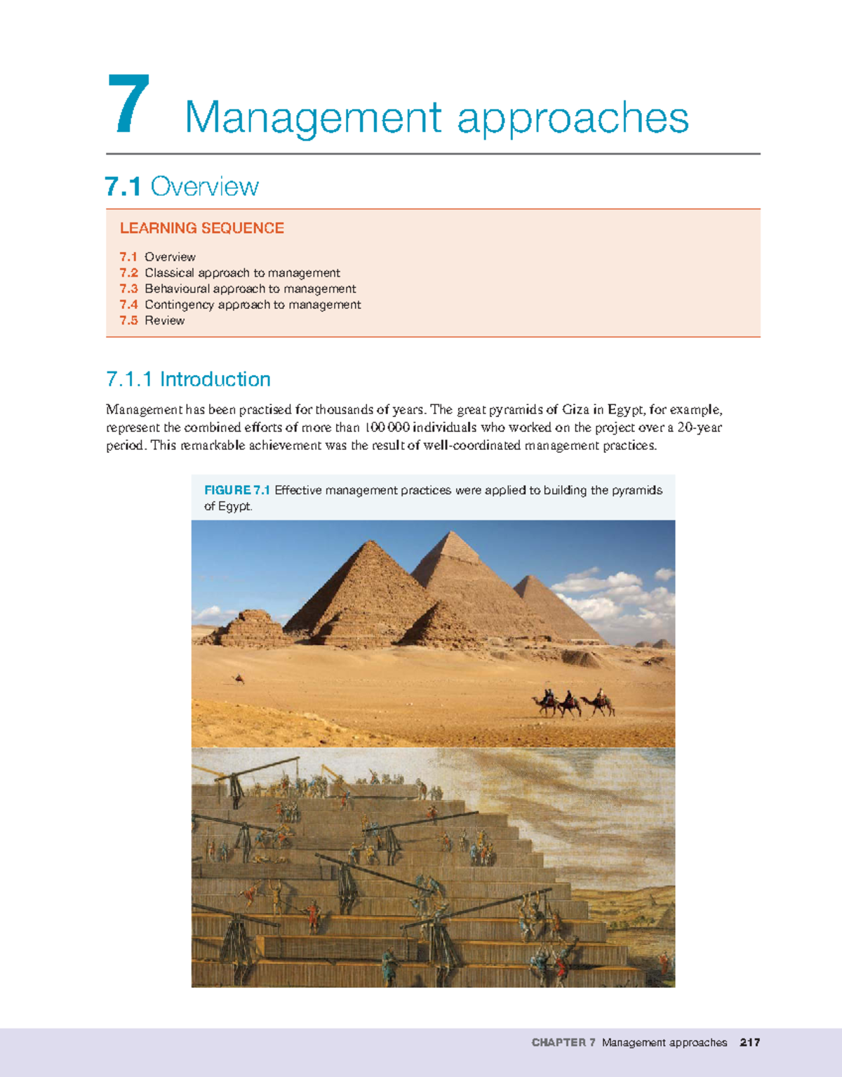 Chapter 7 - ....... - 7 Management approaches 7 Overview ...
