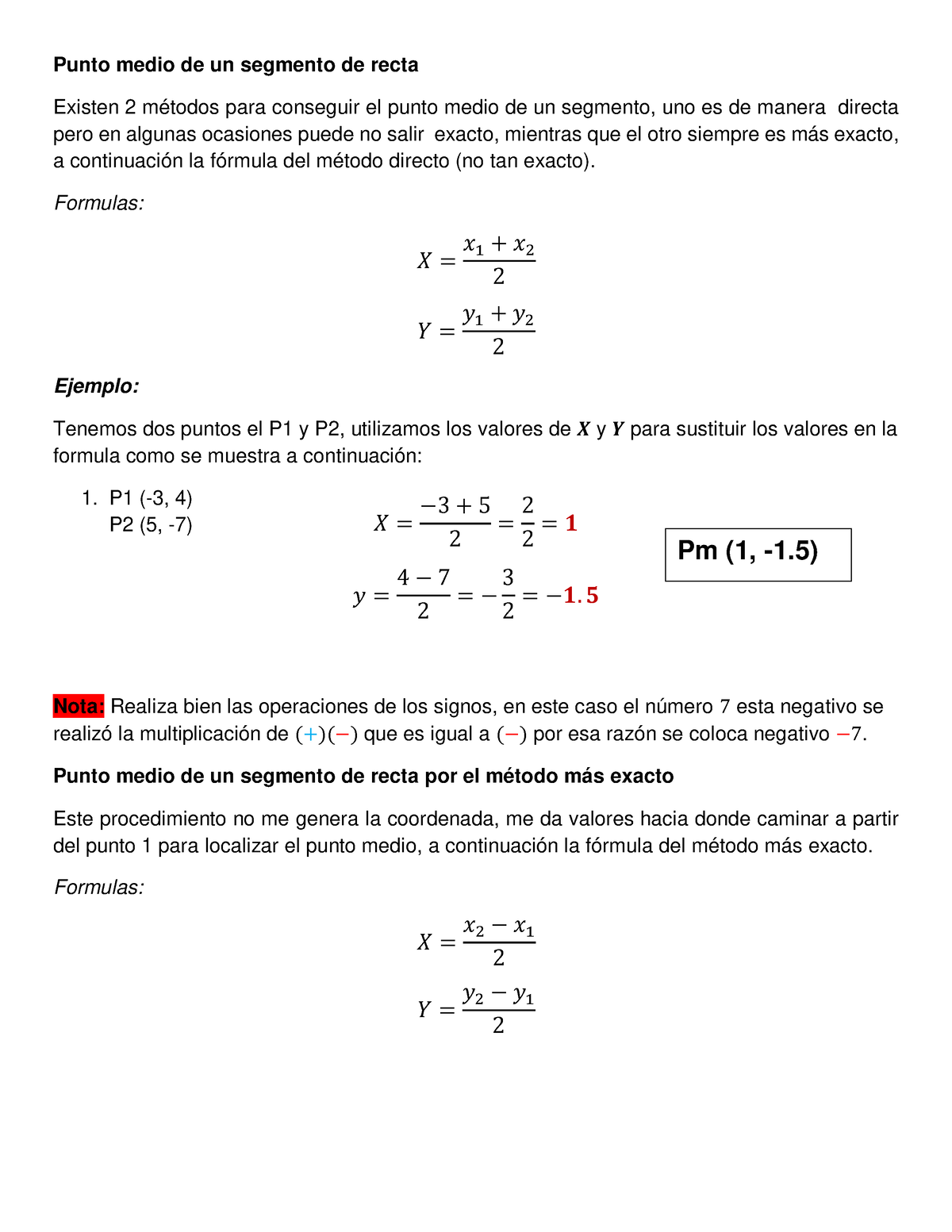 Punto Medio De Un Segmento De Recta - Punto Medio De Un Segmento De ...