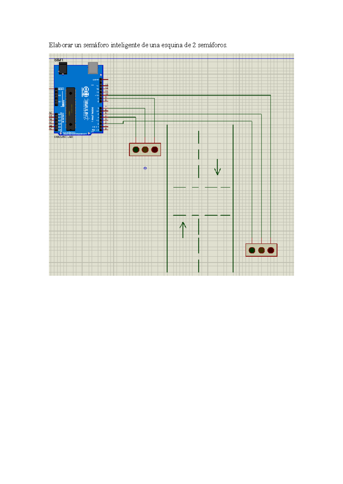 Elaborar Un Semáforo Inteligente De Una Esquina De 2 Semáforos