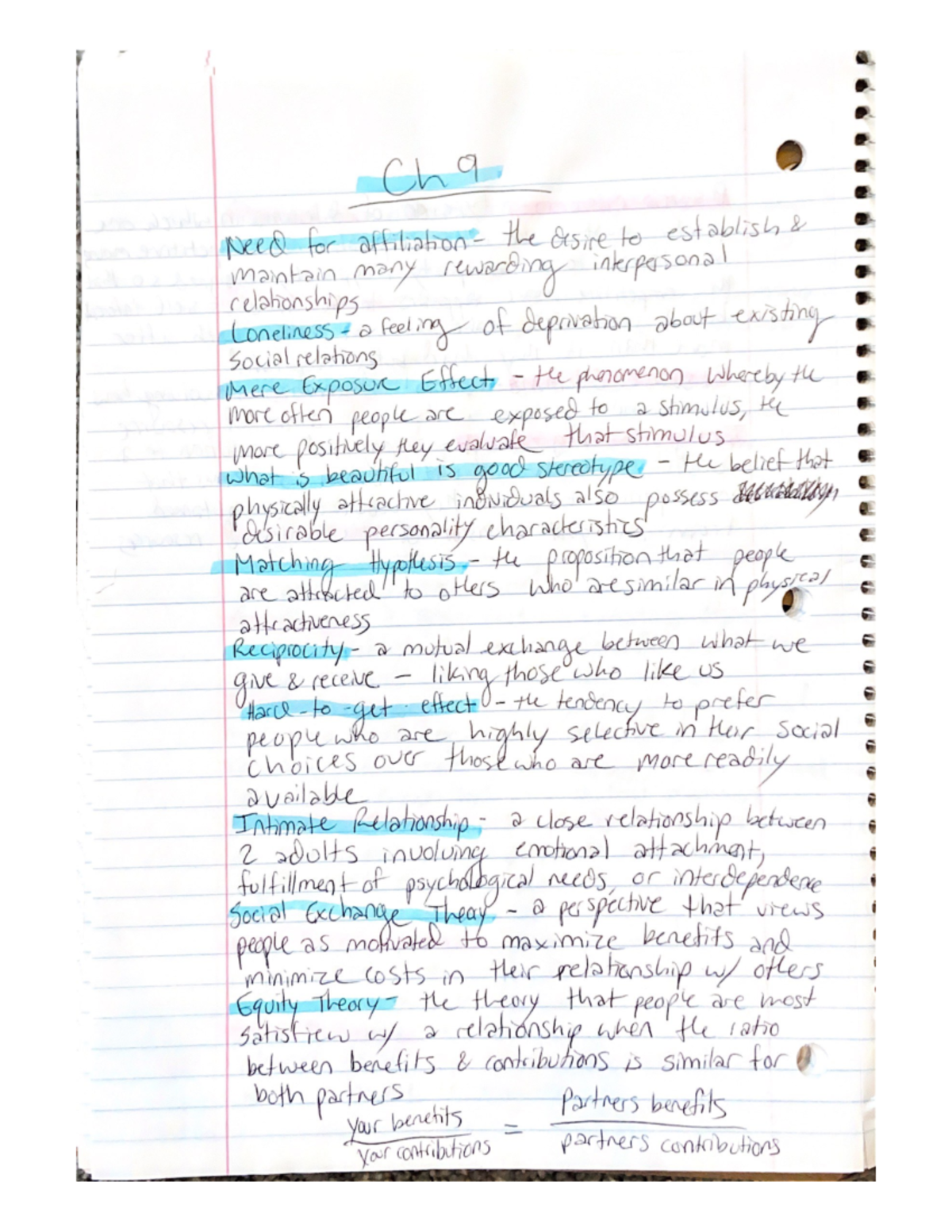 Social Chapter 9 Notes - PSYC 31600 - Studocu
