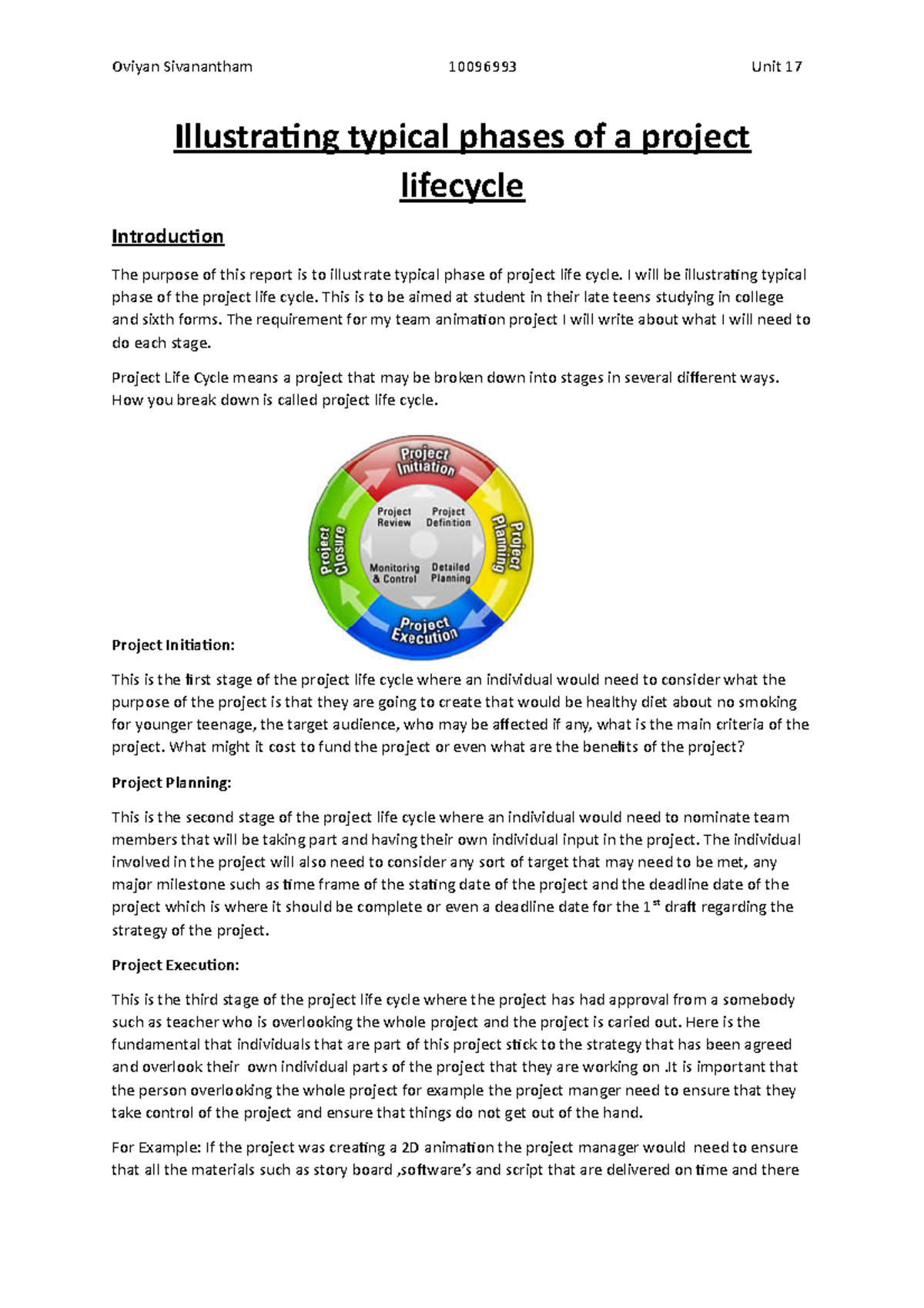 P1 Illustrating typical phases of a project lifecycle - Oviyan ...