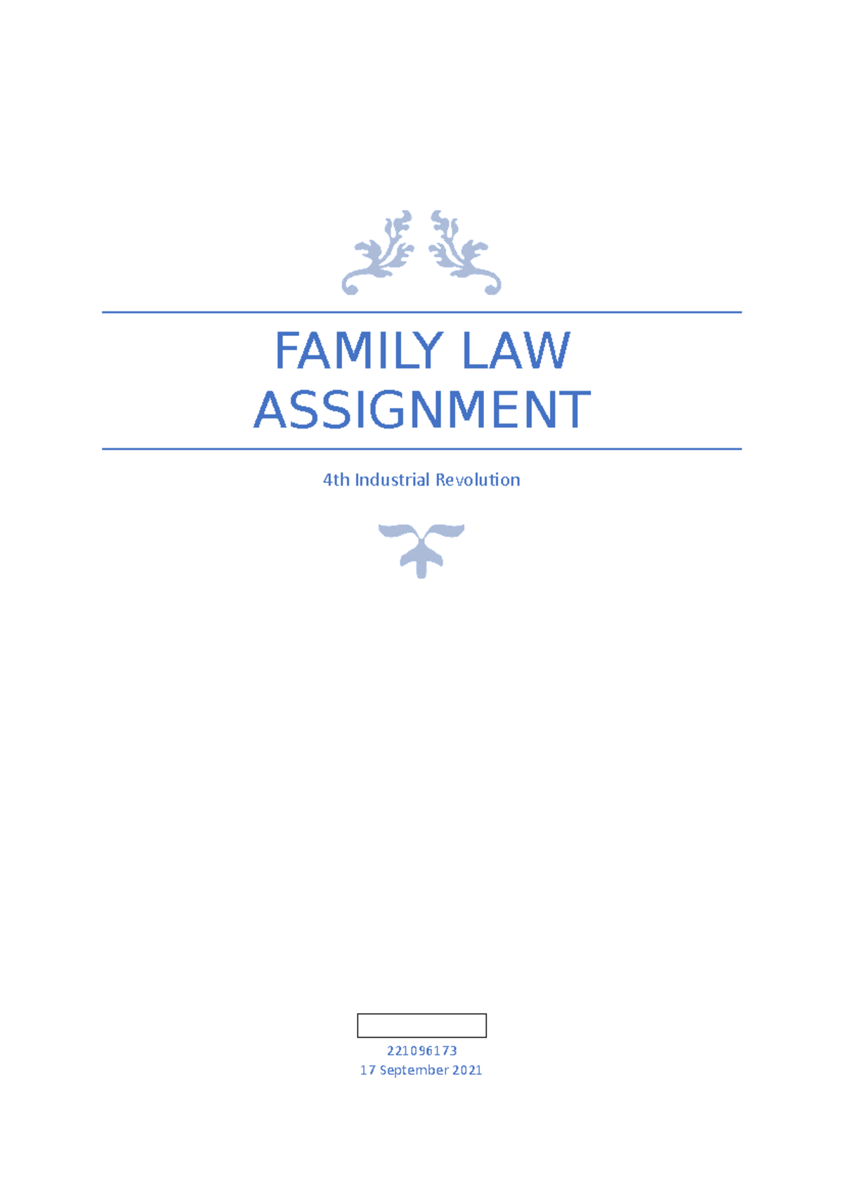 Family Law Assignemt On Essays And Answesr - PER0000, LPF41Y0 - UJ ...